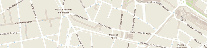 Mappa della impresa olimpus srl a MILANO