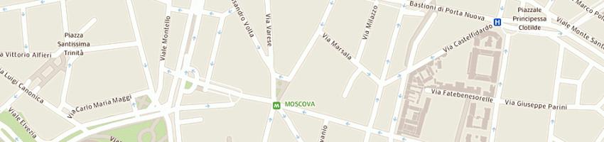 Mappa della impresa bento srl a MILANO