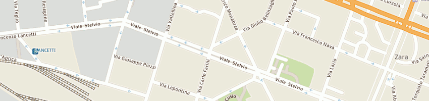 Mappa della impresa soho cafe' di liao cinzia e c a MILANO