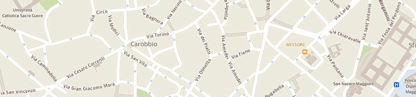 Mappa della impresa farp gioielli sas di fabio farina e c a MILANO