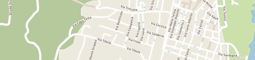 Mappa della impresa paggiolu giovanni andrea a SANTA TERESA GALLURA