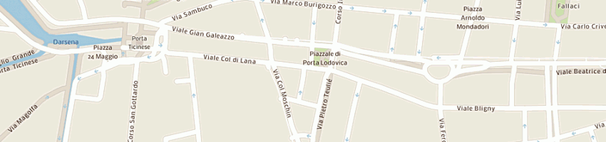 Mappa della impresa condominio di v bainsizza a MILANO