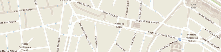 Mappa della impresa cornet mario a MILANO