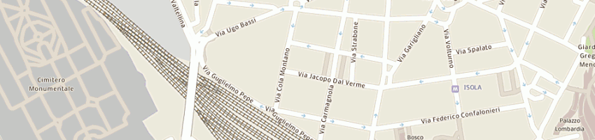 Mappa della impresa panceri enrico a MILANO