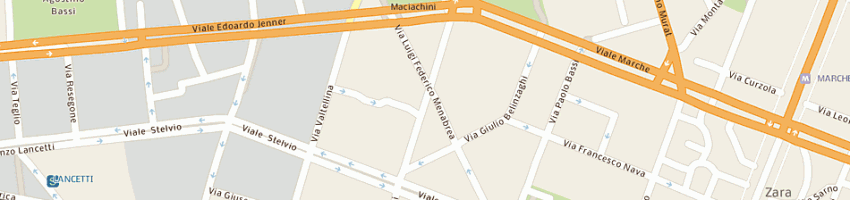 Mappa della impresa c gi express di cristanini giordano a MILANO
