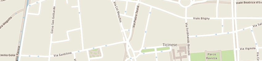 Mappa della impresa ricci giuseppe new services corporation a MILANO