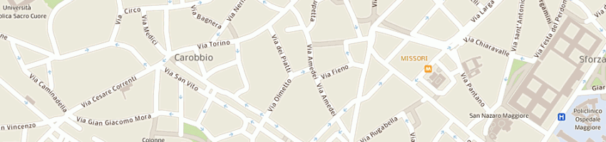Mappa della impresa farmacia olmetto dr selle marco a MILANO