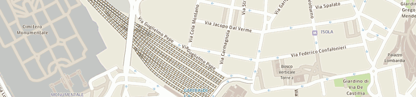 Mappa della impresa hazard snc a MILANO