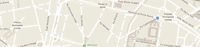 Mappa della impresa luisa rumor sas a MILANO