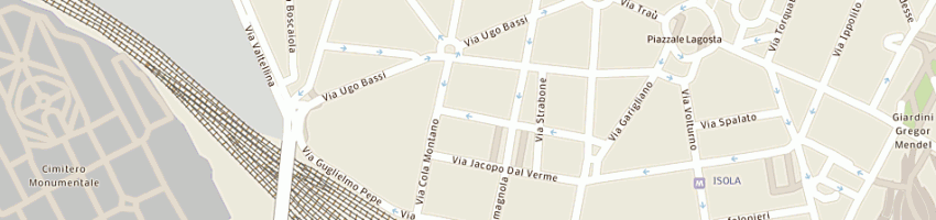Mappa della impresa trequattrosette di brocca anna a MILANO