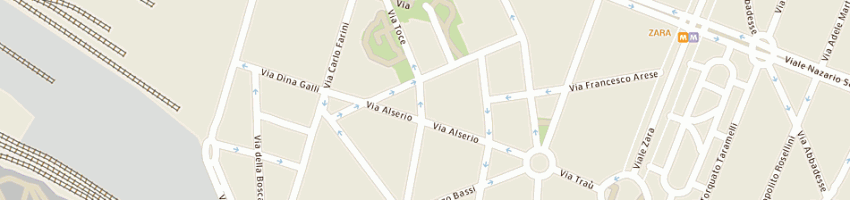 Mappa della impresa j e h srl a MILANO