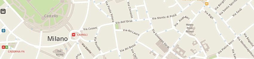 Mappa della impresa pavia e ansaldo a MILANO