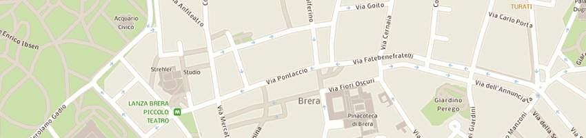 Mappa della impresa incorec (srl) a MILANO