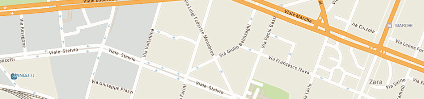 Mappa della impresa servia srl a MILANO