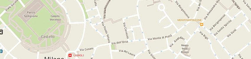 Mappa della impresa galleria d'arte moderna seno di paolo a MILANO