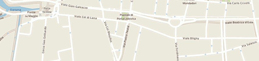 Mappa della impresa casty boutique di castiglioni ida a MILANO