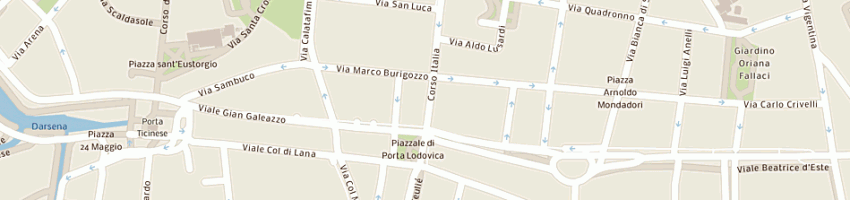 Mappa della impresa minelli a MILANO