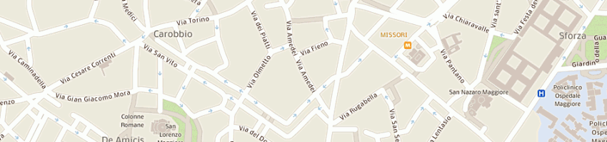 Mappa della impresa men 1952 spa a MILANO