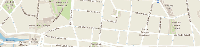 Mappa della impresa scuola militare teulie' a MILANO