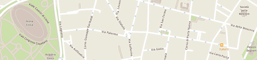 Mappa della impresa studio pontini srl a MILANO