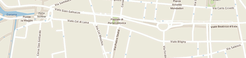 Mappa della impresa papagni bar di papagni lucia e c (snc) a MILANO