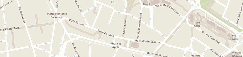Mappa della impresa cvf srl a MILANO
