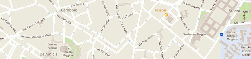 Mappa della impresa ced centro educazione demografica a MILANO