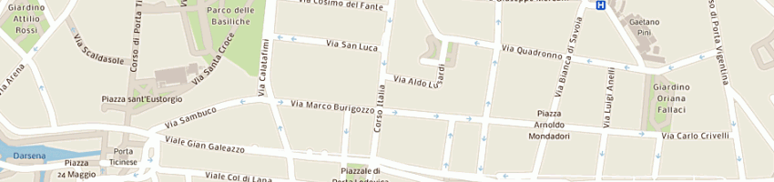 Mappa della impresa cocozza pasquale a MILANO