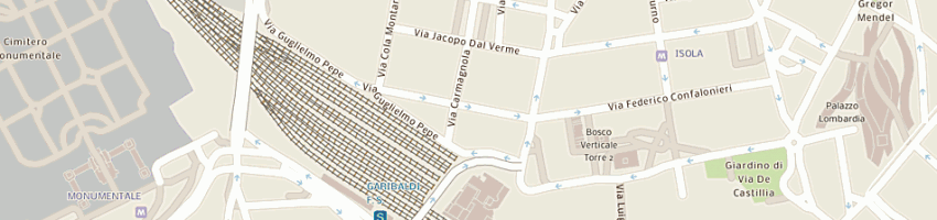 Mappa della impresa vurchio teresa a MILANO