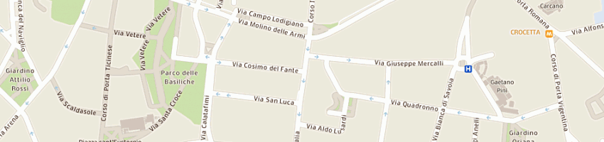 Mappa della impresa mezzanotte gianni a MILANO