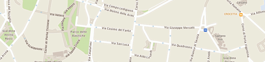 Mappa della impresa uslenghi roberto a MILANO