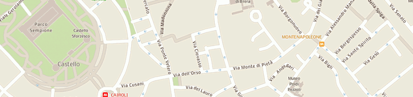 Mappa della impresa malguzzi zingales e associati a MILANO