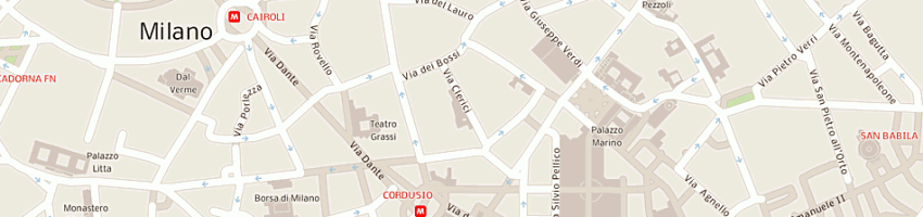 Mappa della impresa istituto italo cinese per gli scambi economici e culturali a MILANO