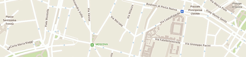 Mappa della impresa collini l a MILANO