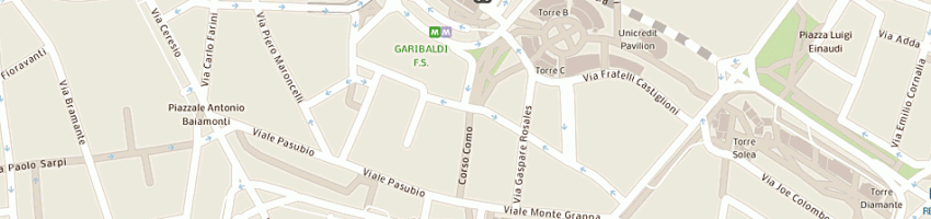 Mappa della impresa locatelli gomme e c (sas) a MILANO