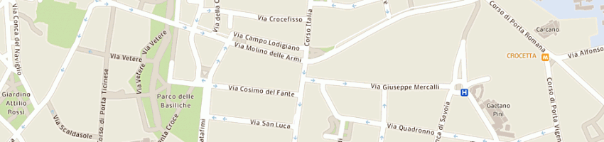 Mappa della impresa l'edicola sas di alessandra occhi e c a MILANO