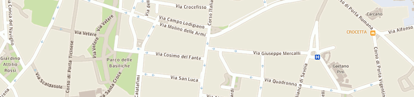 Mappa della impresa pagliani stodas a MILANO