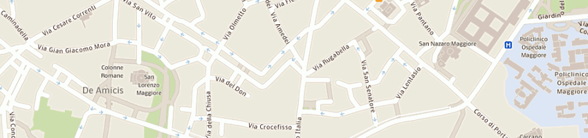 Mappa della impresa area in srl a MILANO