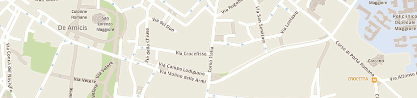 Mappa della impresa nuova pasticceria ranieri' s (srl) a MILANO