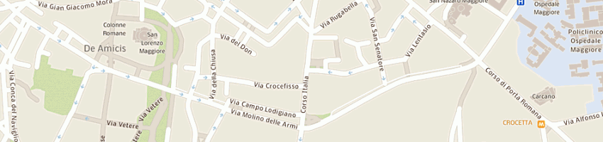 Mappa della impresa studio albini pajardi dei dottori commercialisti giuseppe pajardi e fulvio albini a MILANO
