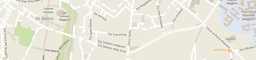 Mappa della impresa shoppy srl abbigliamento intimo a MILANO