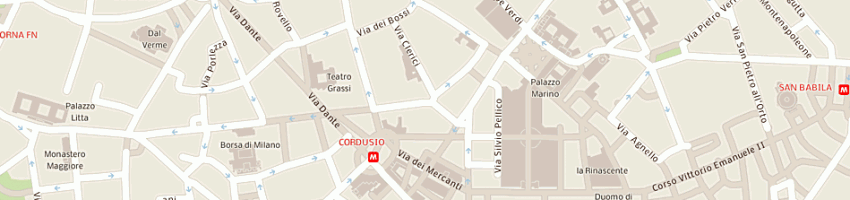 Mappa della impresa farmacia centro milano a MILANO