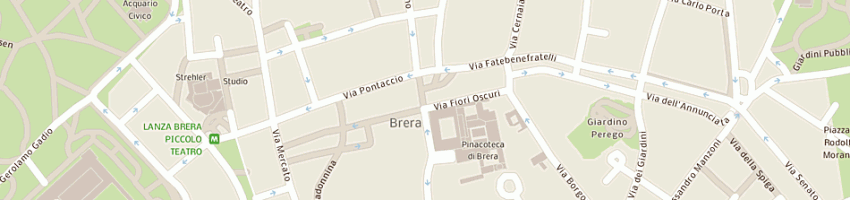 Mappa della impresa brera 30 srl a MILANO