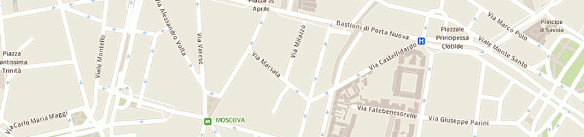 Mappa della impresa carra patrizia a MILANO