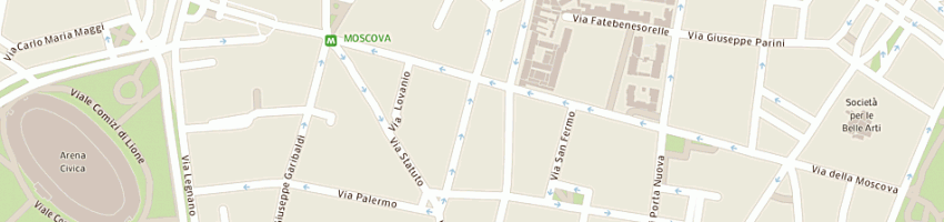 Mappa della impresa fotospazio spa a MILANO