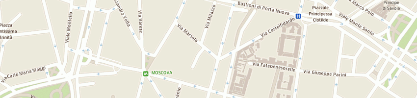 Mappa della impresa il bosso sas di magrini leila e c a MILANO