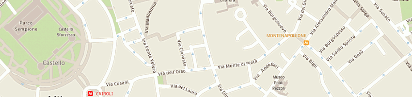 Mappa della impresa setti francesco a MILANO