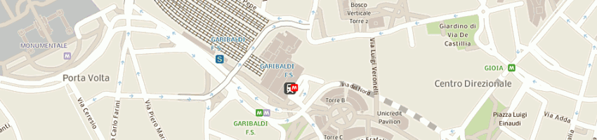 Mappa della impresa drink bar snc di tassone domenico e c a MILANO