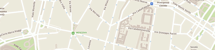 Mappa della impresa elal srl a MILANO