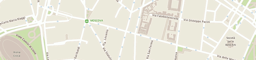 Mappa della impresa studio legale associato tribulato a MILANO